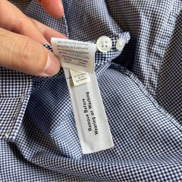 J. Crew Slim Fit Ludlow Dress Shirt in Micro Gingham - Picture 6 of 6